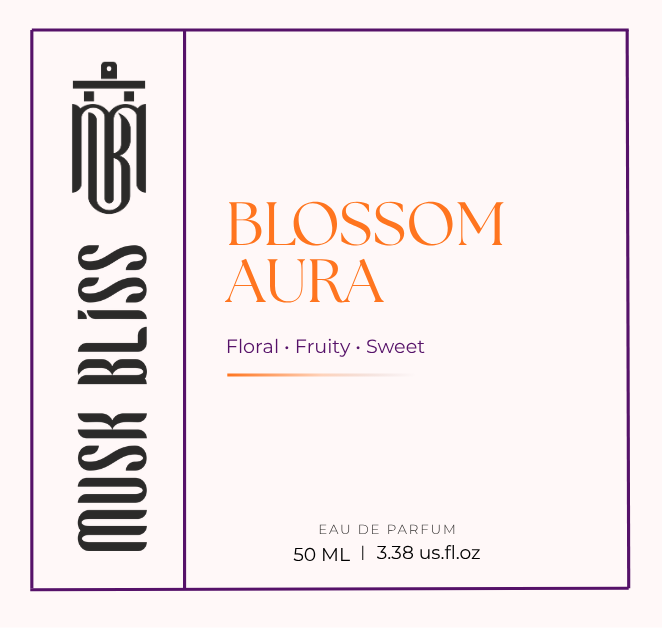 Blossom Aura Label Design